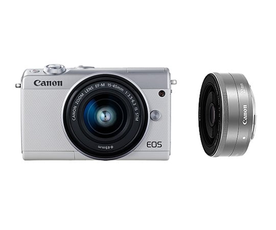 ［取扱停止］ミラーレス一眼　EOS　M100　ダブルレンズキット　ホワイト　2210C034