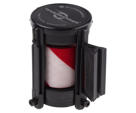 Casette　with　2.3m　red/　white　chevron