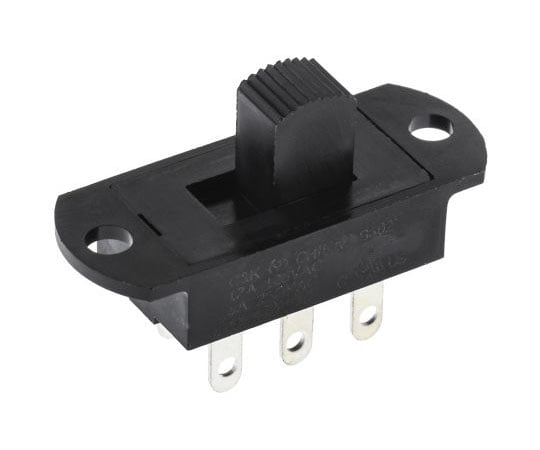 スライドスイッチ　2回路　2接点　12　A　@　125　V　ac