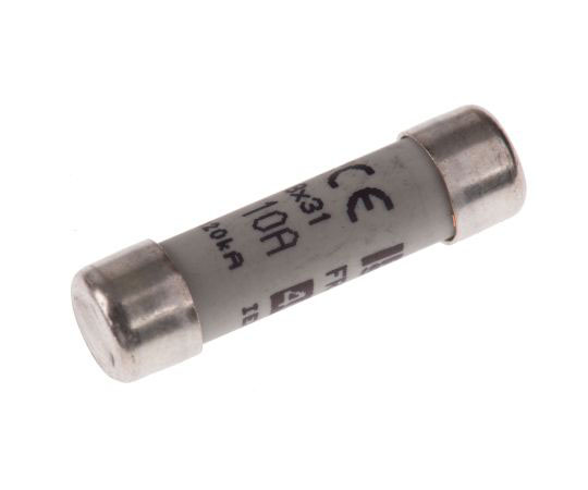 63-7437-21 セラミック管ヒューズ 10A 8 x 32mm 400V ac 1袋（10