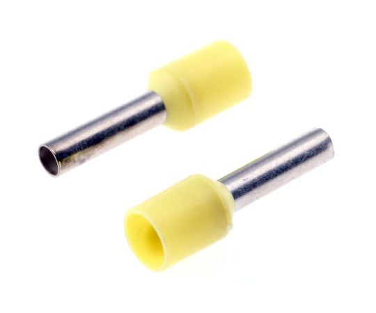 棒端子 最大ワイヤサイズ 2mm2 最大ワイヤサイズ 14AWG 黄 ピン径 2.3mm 1箱（100個入）