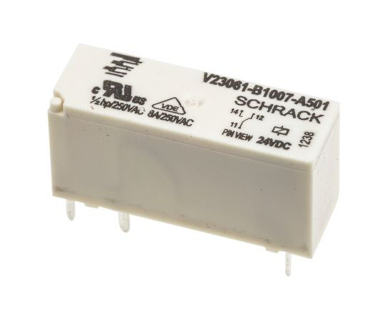 リレー 24V dc 1c接点 8 A 基板実装 1セット（20個入）