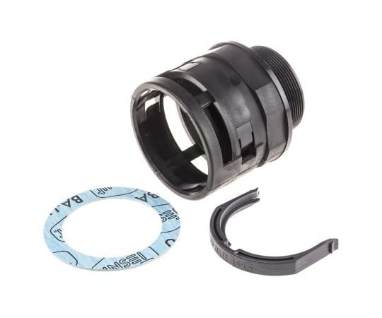 コンジット ストレート 黒 PA 6 1袋（2個入）