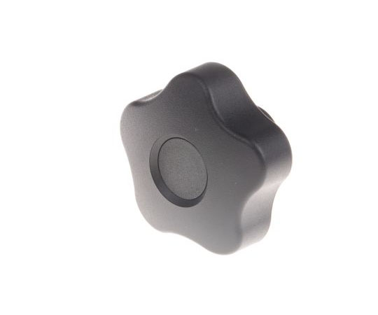 ノブ付ねじ マルチローブ M8 x 20 直径：50mm 黒 1袋（5個入）