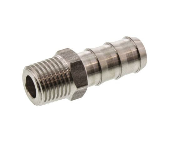 ステンレススチール製ねじ込み型継手　テールピースアダプタ　六角形