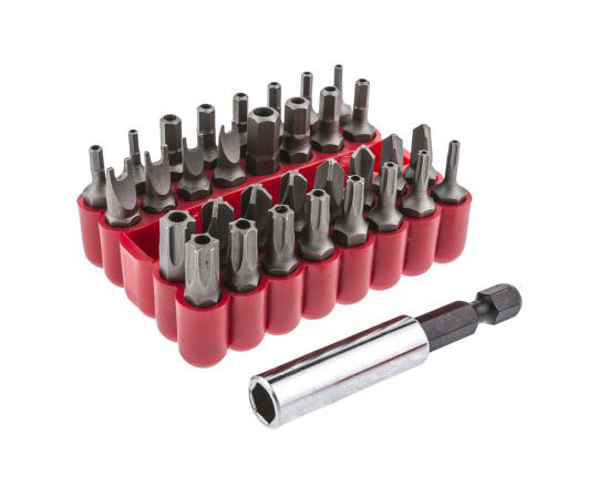 ドライバービットセット　33　ピース　Tightener;　Torx　Bo;　RibeCS　Hexagon;　Torq　Set;　Tri-Wing