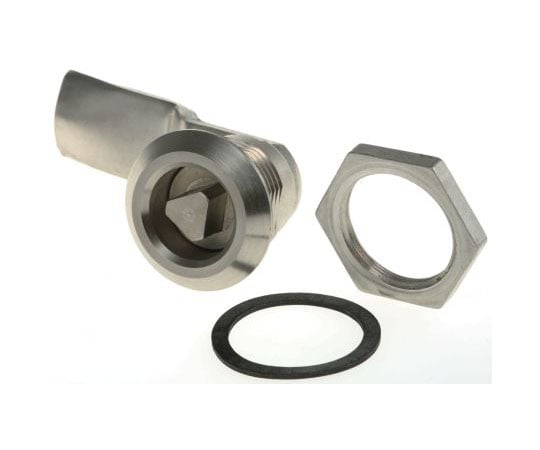 三角ロック　キャビネット　キーシリンダ　三角形