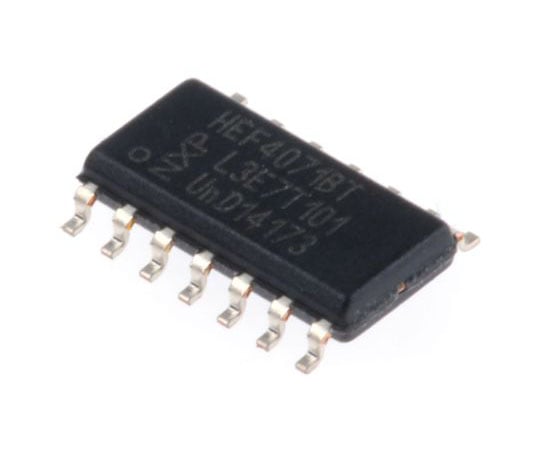 4000シリーズ ロジックゲート 3.6mA 14-Pin SOIC 2-入力 1セット（57個入） HEF4071BT，652