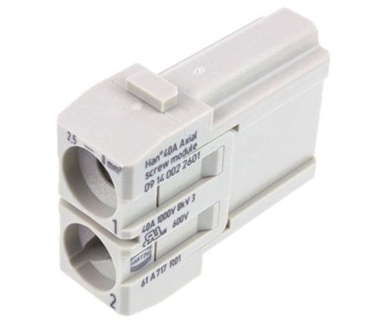 モジュール オス Han-Modularシリーズ,2極 1列 1袋（2個入）