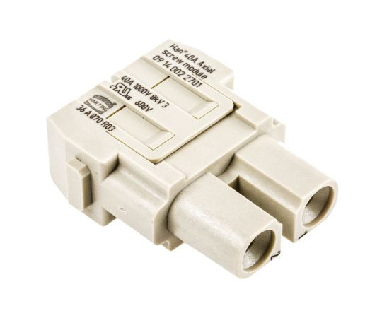 モジュール メス Han-Modularシリーズ,2極 1列 1袋（2個入）