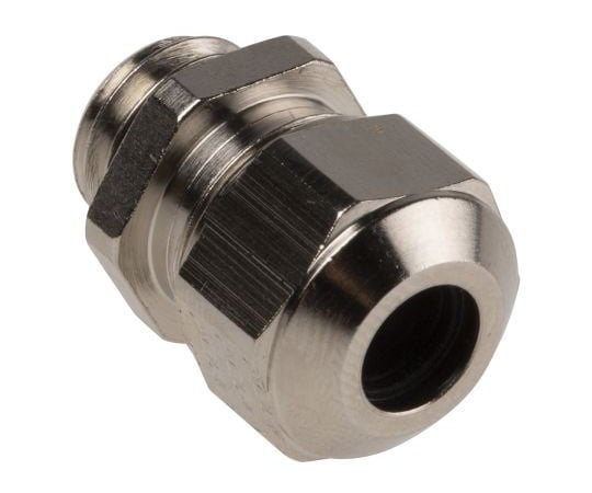 ケーブルグランド　径：M10　材質：ニッケルめっき真鍮