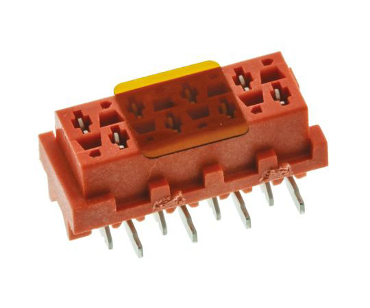 基板接続用ソケット　Micro-Match　シリーズ　2.54mm　8　極　2　列　ストレート　表面実装 7-188275-8