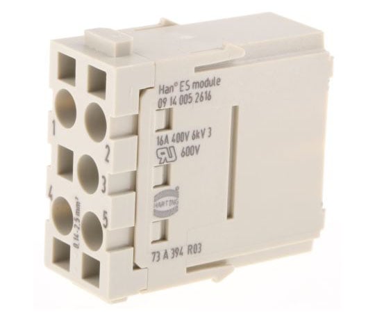 モジュール オス Han-Modularシリーズ,5極 1袋（2個入）