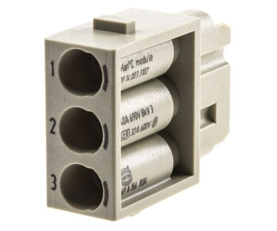 モジュール メス Han-Modularシリーズ,3極 1列 1袋（2個入）