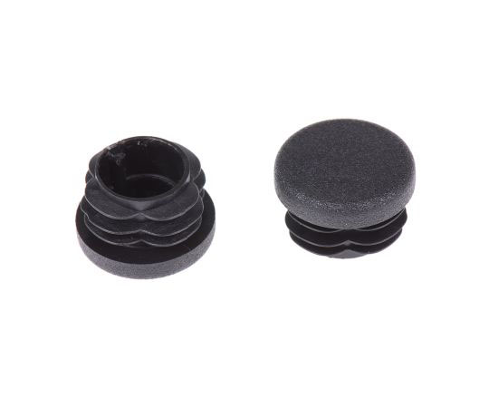 丸チューブプラグ PE 黒 1袋（5個入）