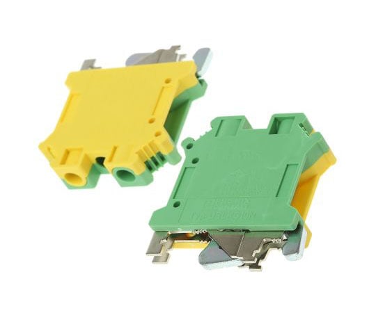 アース端子台 埋め込みネジ 2極 USLKG 10 N 緑 / 黄 1袋（10個入）
