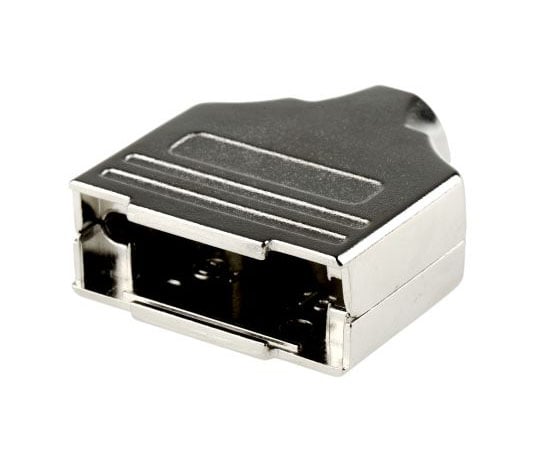 D-subコネクタ用バックシェル　MHDM　シリーズ　ストレート　15　極　亜鉛　シルバー