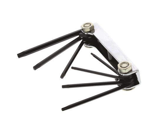 折りたたみ式Torxキーセット　7本組