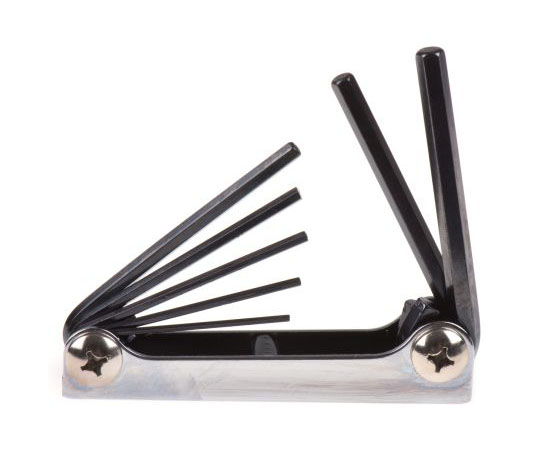 折りたたみ式六角レンチセット　7本組