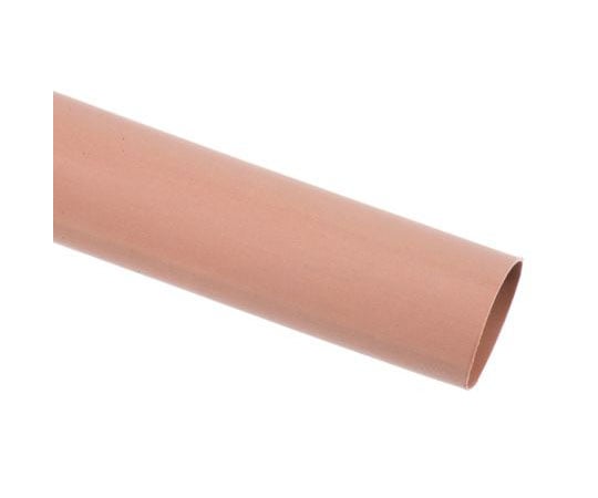 熱収縮チューブ ポリオレフィン 収縮前 12.7mm 収縮後 6.4mm スリーブ長さ 1.2m 茶 1袋（5個入）