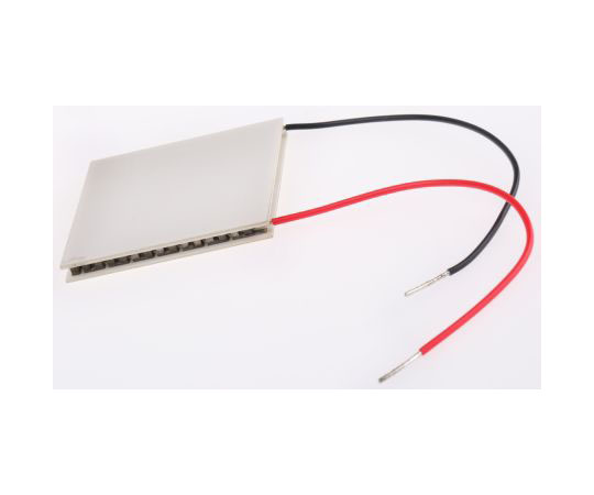 ペルチェモジュール　冷却能力　58.6W　6A　15.7V　エリア：40　x　40mm