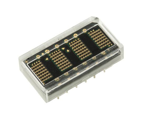 文字高 4.6mm 4桁 ドットマトリクス LED 緑 1セット（20個入）