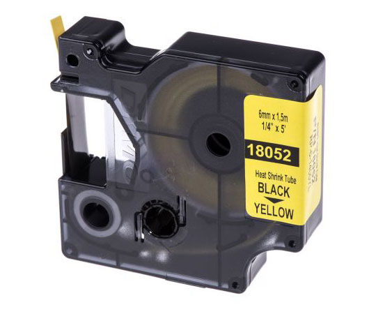 熱収縮チューブ　ポリオレフィン　収縮前　6mm　収縮後　1.2mm　スリーブ長さ　1.5m　黄