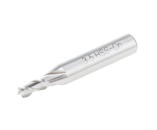 エンドミル　全長36.5　mm　HSS　カット長さ8.5mm　カッター径3.5mm