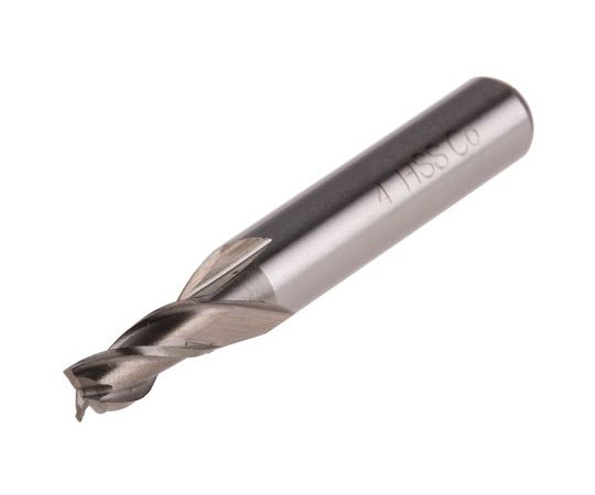 エンドミル　全長39　mm　HSS　カット長さ9.5mm　カッター径4mm