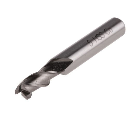 エンドミル　全長44.5　mm　HSS　カット長さ12.5mm　カッター径5mm