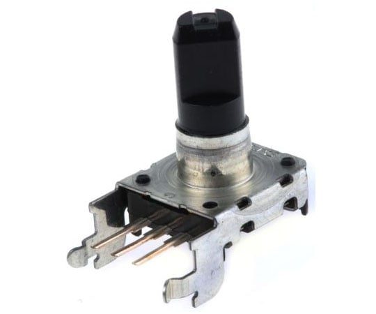 機械式ロータリエンコーダ パルス数：24 フラット シャフト 1セット（110個入）