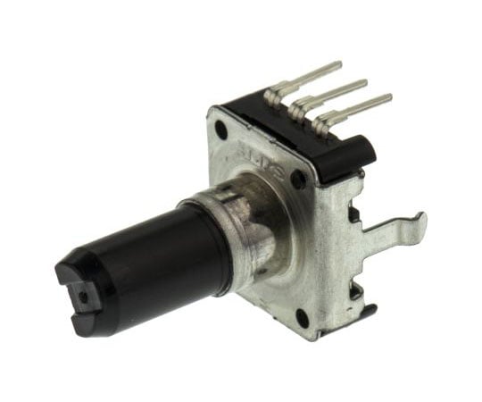 機械式ロータリエンコーダ　パルス数：24　フラット　シャフト