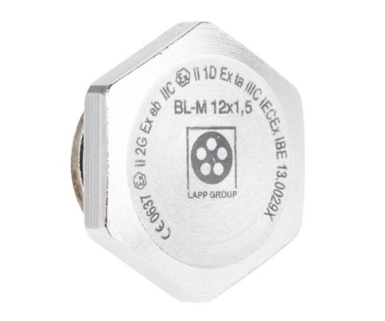 ケーブルグランドプラグ,ブランキング,材質：ニッケルめっき真鍮,径：M12 1袋（5個入）