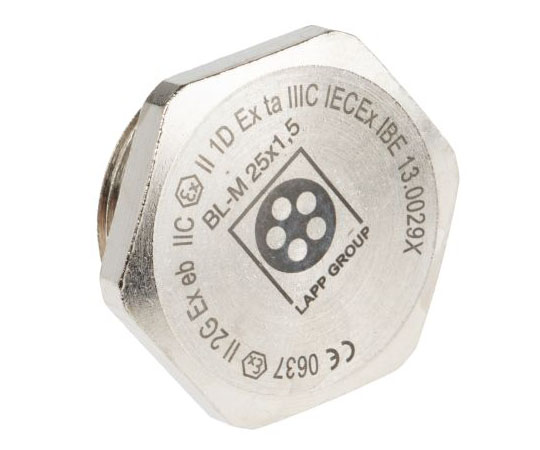 ケーブルグランドプラグ,ブランキング,材質：ニッケルめっき真鍮,径：M25 1袋（5個入）