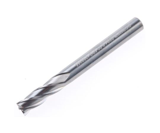 エンドミル　全長57　mm　超硬ソリッド　カット長さ19mm　カッター径6mm