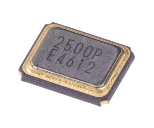 水晶振動子 25MHz 表面実装 4-pin SMD 基本波 1セット（250個入）