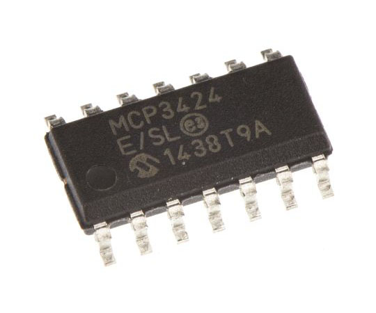 18ビット A/Dコンバータ クワッド I2C 14ピン SOIC 4 1セット（57個入）