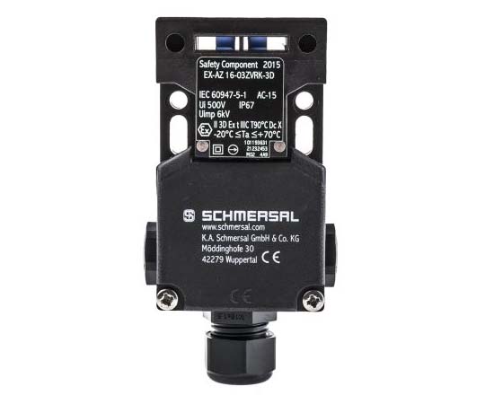ATEX　EX-AZ16　安全インターロックスイッチ　ガラス繊維　2NC　/　1NO
