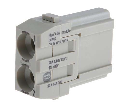 モジュール　オス　Han-Modularシリーズ,2極　1列