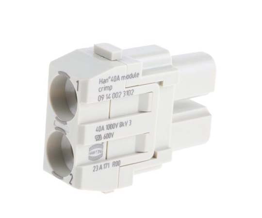 モジュール メス Han-Modularシリーズ,2極 1列 1袋（2個入）