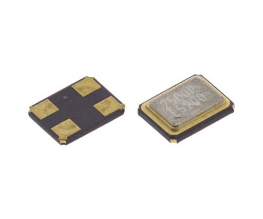 水晶振動子 25MHz 表面実装 4-pin SMD 基本波 1セット（250個入）