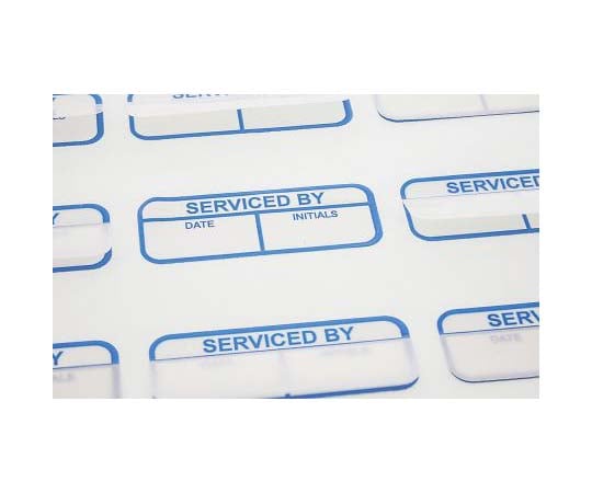 印刷済ラベル　120枚入り　青　白　Serviced　By