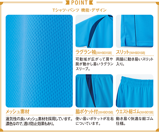 ハーフパンツ　ブルー　L