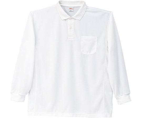 長袖ポロシャツ　ホワイト　S