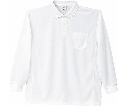 長袖ポロシャツ　ホワイト　LL