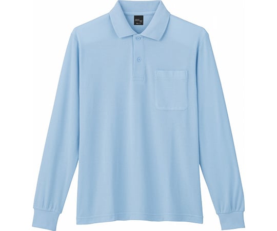 長袖ポロシャツ　サックス　L