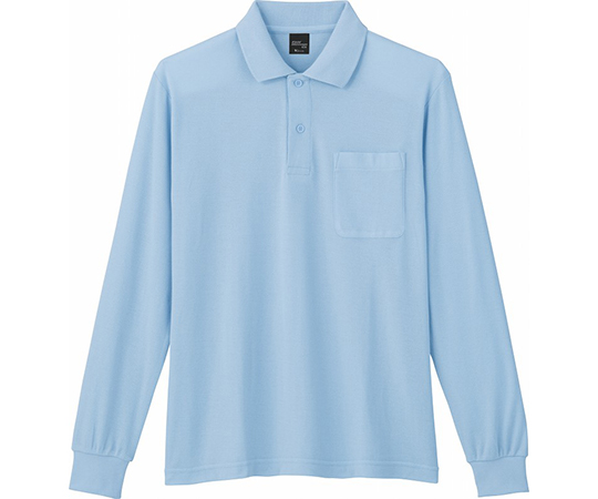 長袖ポロシャツ　サックス　EL