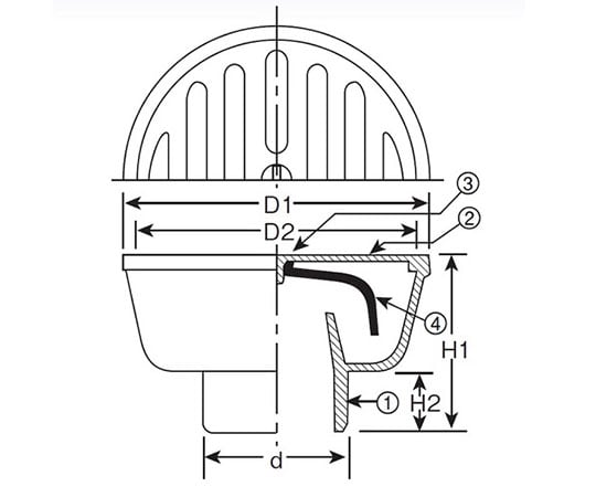 ワントラップ（VP専用）　D-36V-VP 65x30