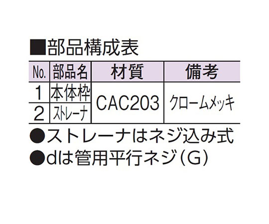 63-7872-82 排水目皿（内ネジ） D-3E 32 【AXEL】 アズワン