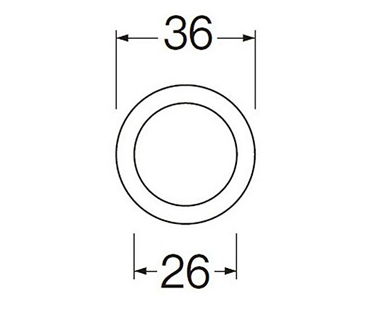 63-7905-41 トラップ用平パッキン 排水管径32mm用 PP40-54S-32 【AXEL